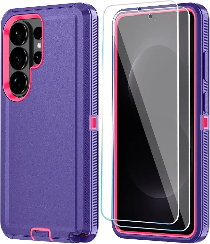 ONOLA for Samsung Galaxy S26 Ultra Case, 3-Layer Cover, PurpleRoseRed