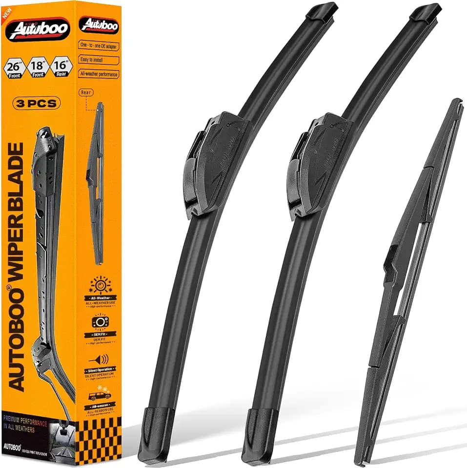 AUTOBOO Windshield Wiper Blade Replacement for Toyota Prius 2004-2009