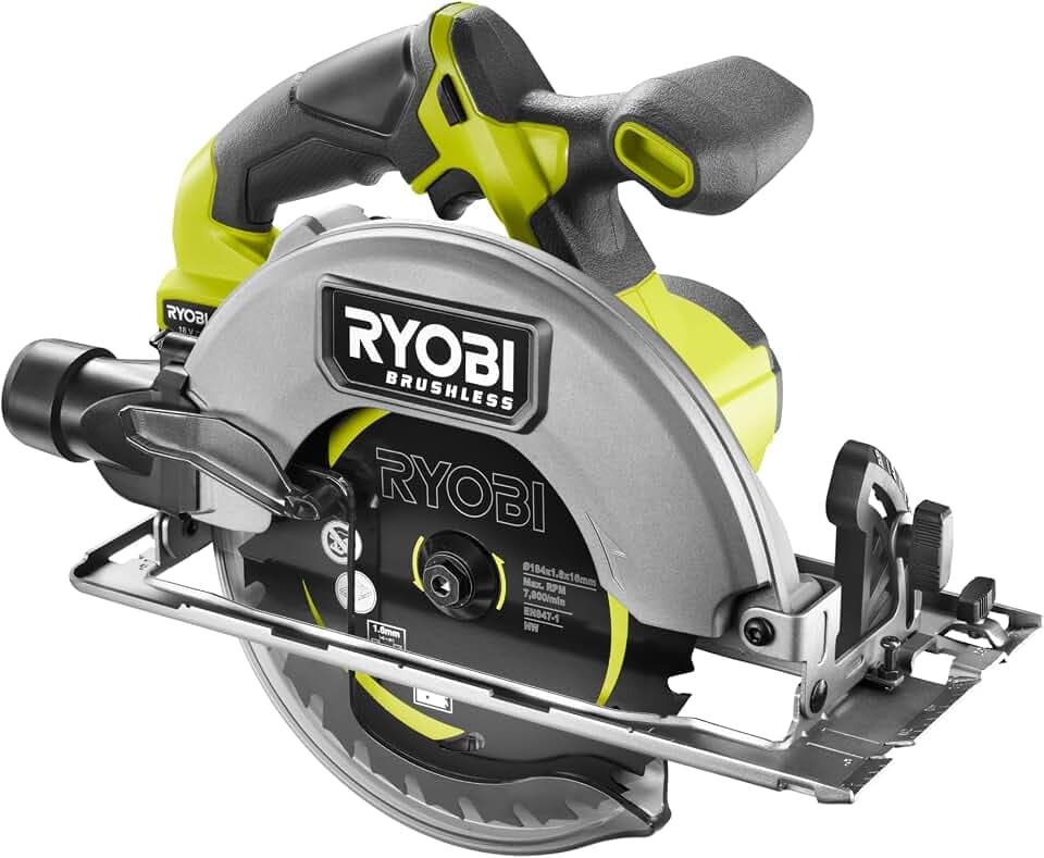 RYOBI 18 V ONE+ Brushless Akku-Handkreissäge RCS18BL-0, 184 mm Sägeblatt