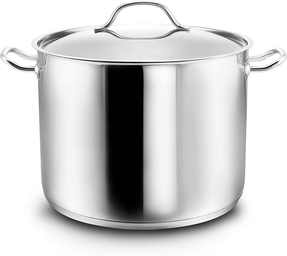 KOPF Kochtopf groß Gigantos, Ø30 cm, 15 L, Induktion, Silber, Edelstahl