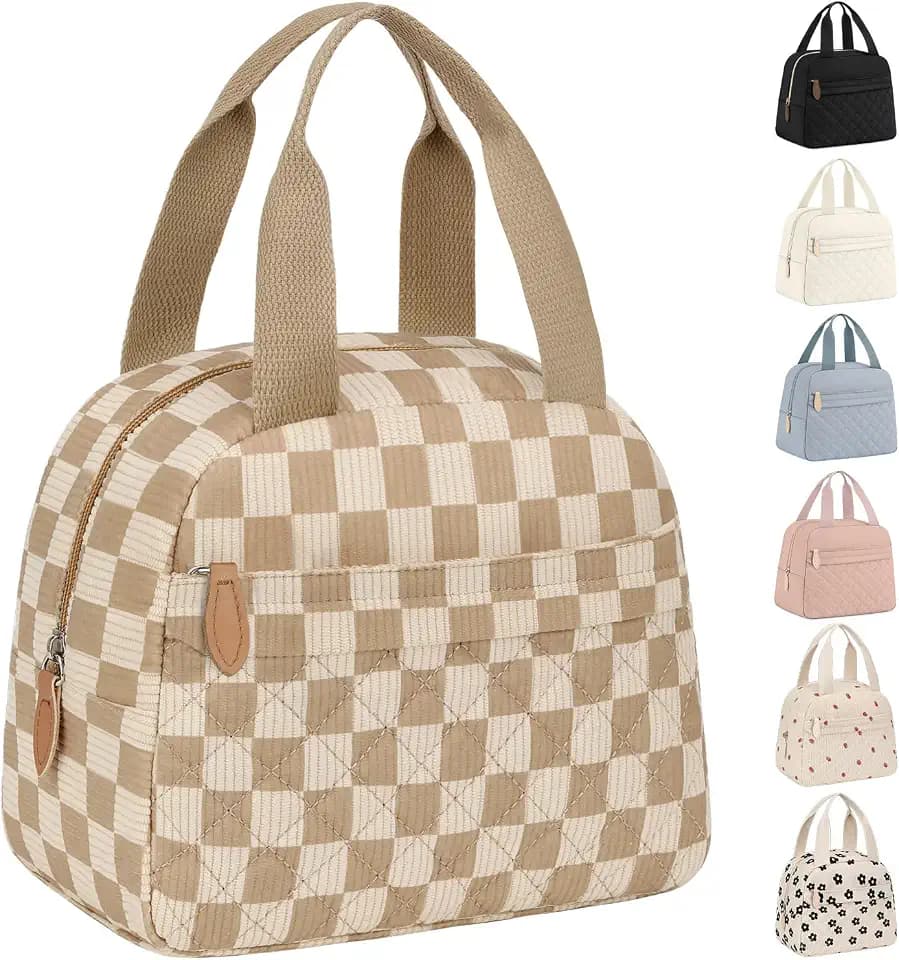 ELONGRIVER Insulated Small Lunch Bag for Women, Portable Lunch Box Adults