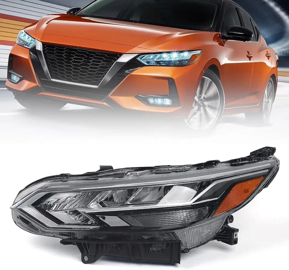 Huray LED Headlight Assembly Fit for Nissan Sentra S/SV 2020 2021 2022 LH