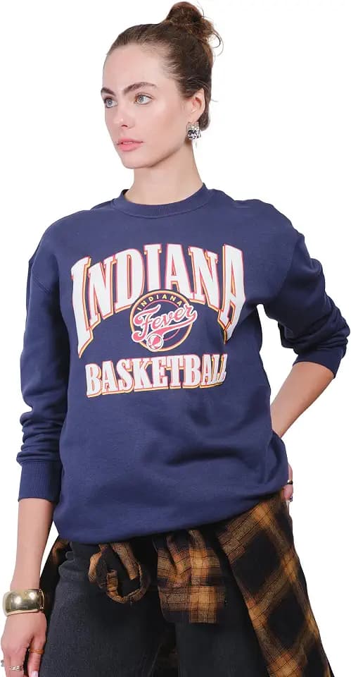 Ultra Game Women's WNBA Official Super Soft Oversized Crew Sweatshirt