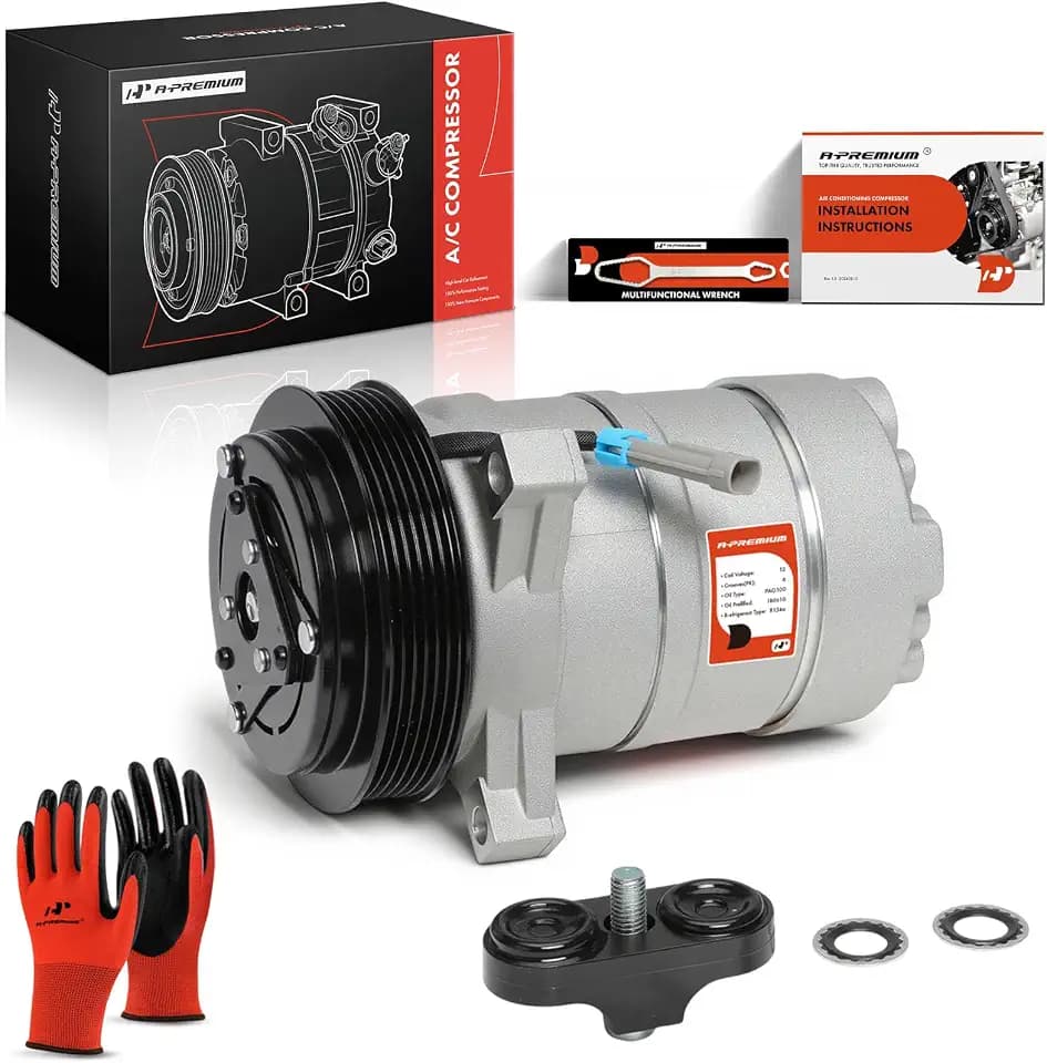 A-Premium Air Conditioner AC Compressor with Clutch