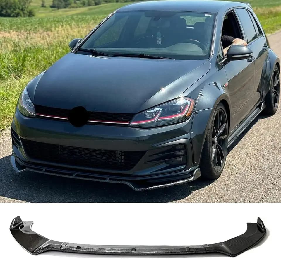MUTUSAISI Front Lip Spoiler for VW Golf GTI R R-line 2015-2021 Accessories