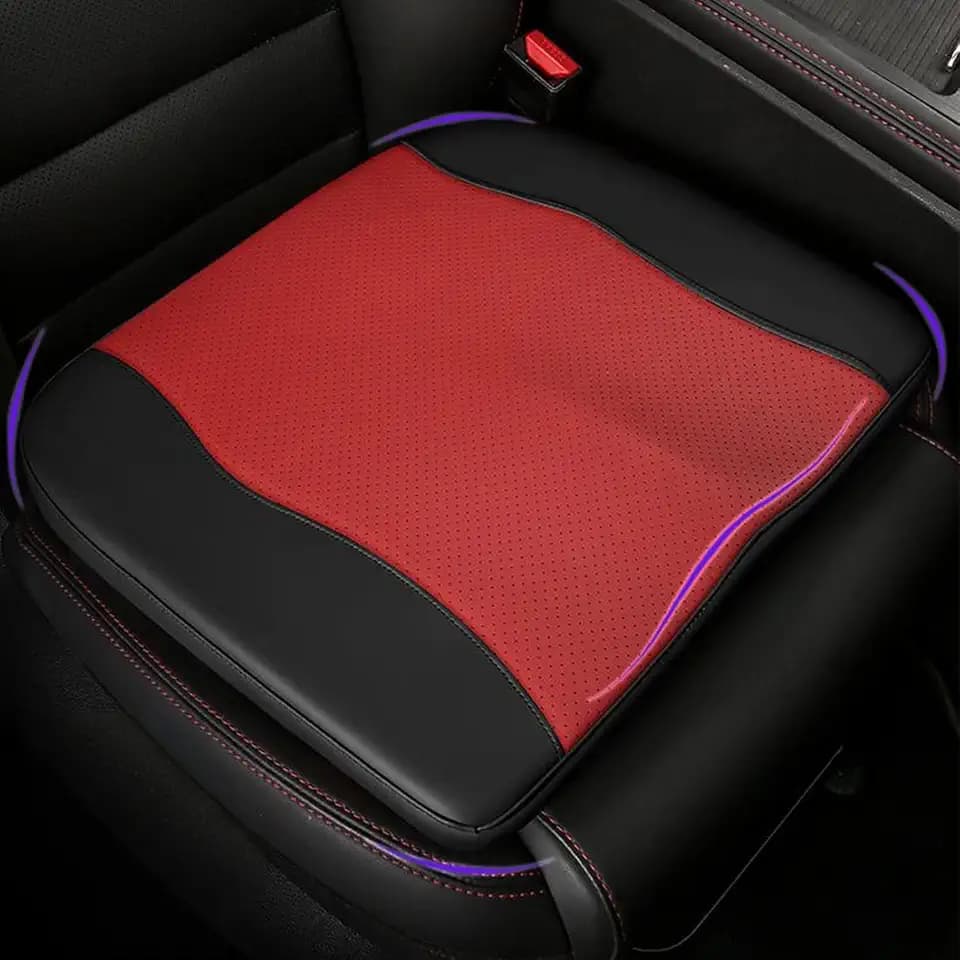 Comfort Memory Foam Car Seat Cushions For Driving,Red Booster Cushion Pad