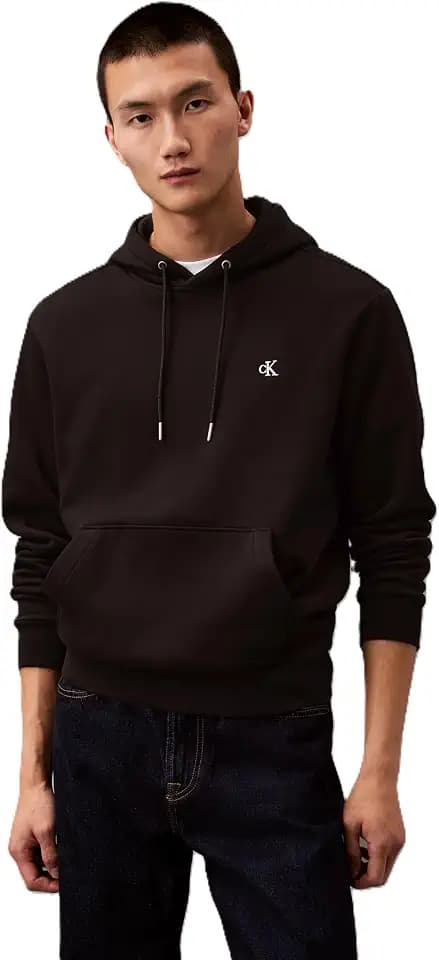 Calvin Klein Men's Monogram Logo Fleece Hoodie