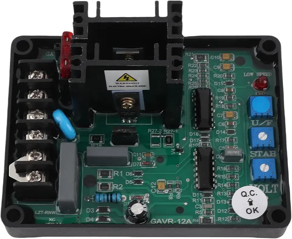 AVR Generator Regulator,Automatic Voltage Regulator,90V-240V AC Input,High Precision,Small Drift, for GAVR-12A Generator Genset Parts