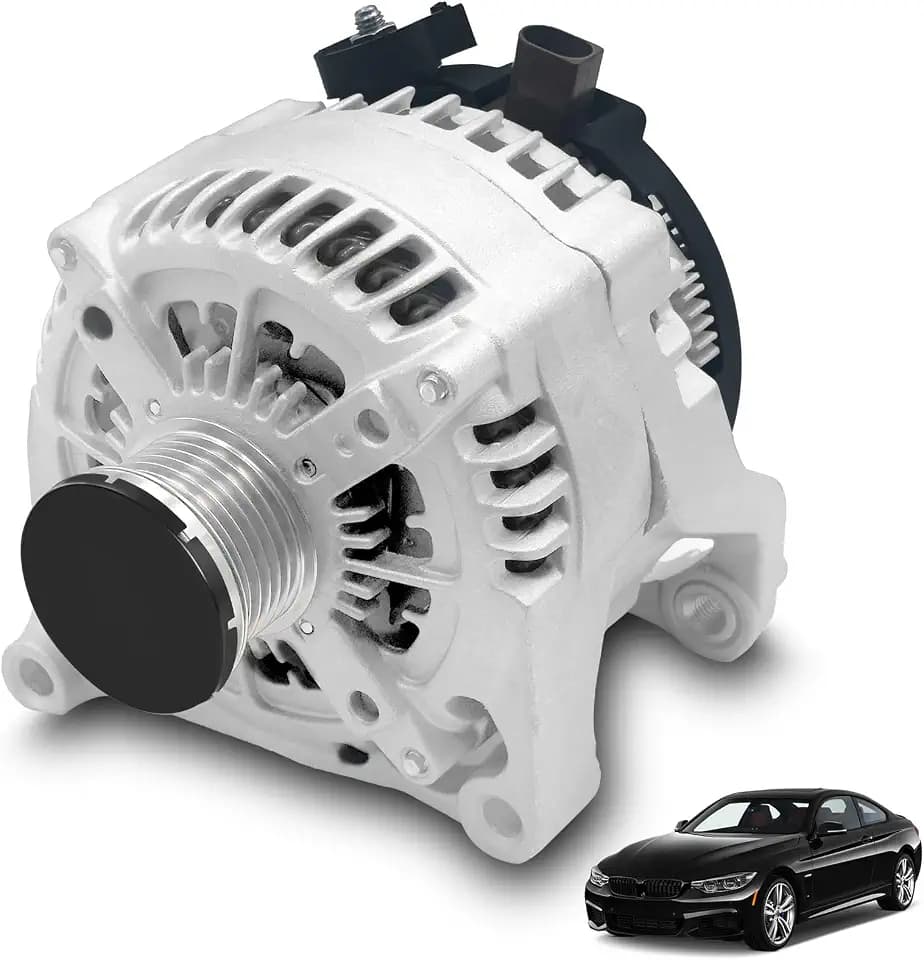 12317605061 New Alternator 210A 12V Fit for 2012-2018 BMW 228i 320i 328i 428i 528i X1 X3 X4 M2 Z4 2.0L CW 6-Groove Clutch Pulley #14204