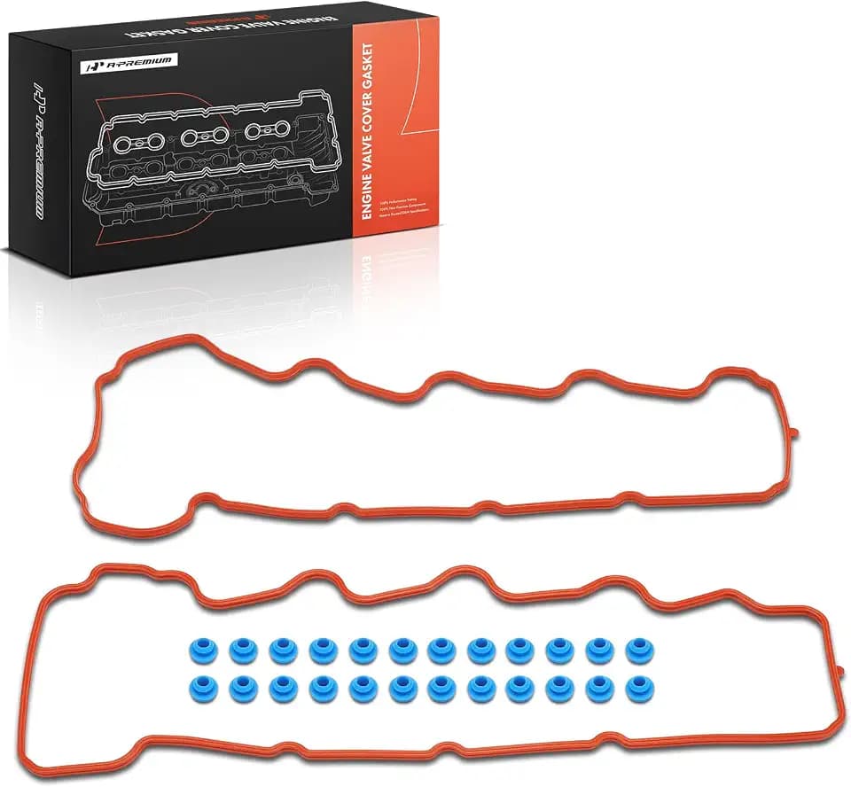 A-Premium Engine Valve Cover Gasket Set, for Oil or Gas Leak Repair