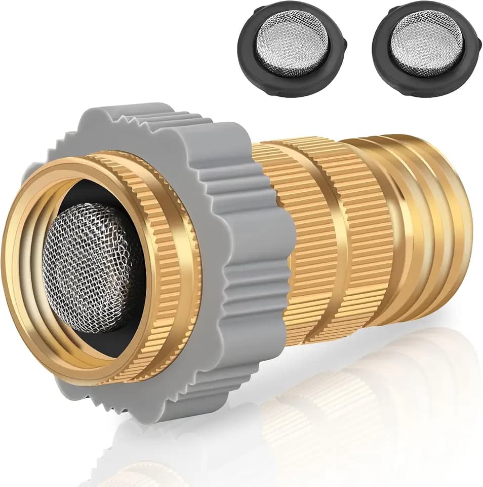 Nilight RV Hi-Flow Water Regulator Lead-Free Brass Valve 3/4" Thread