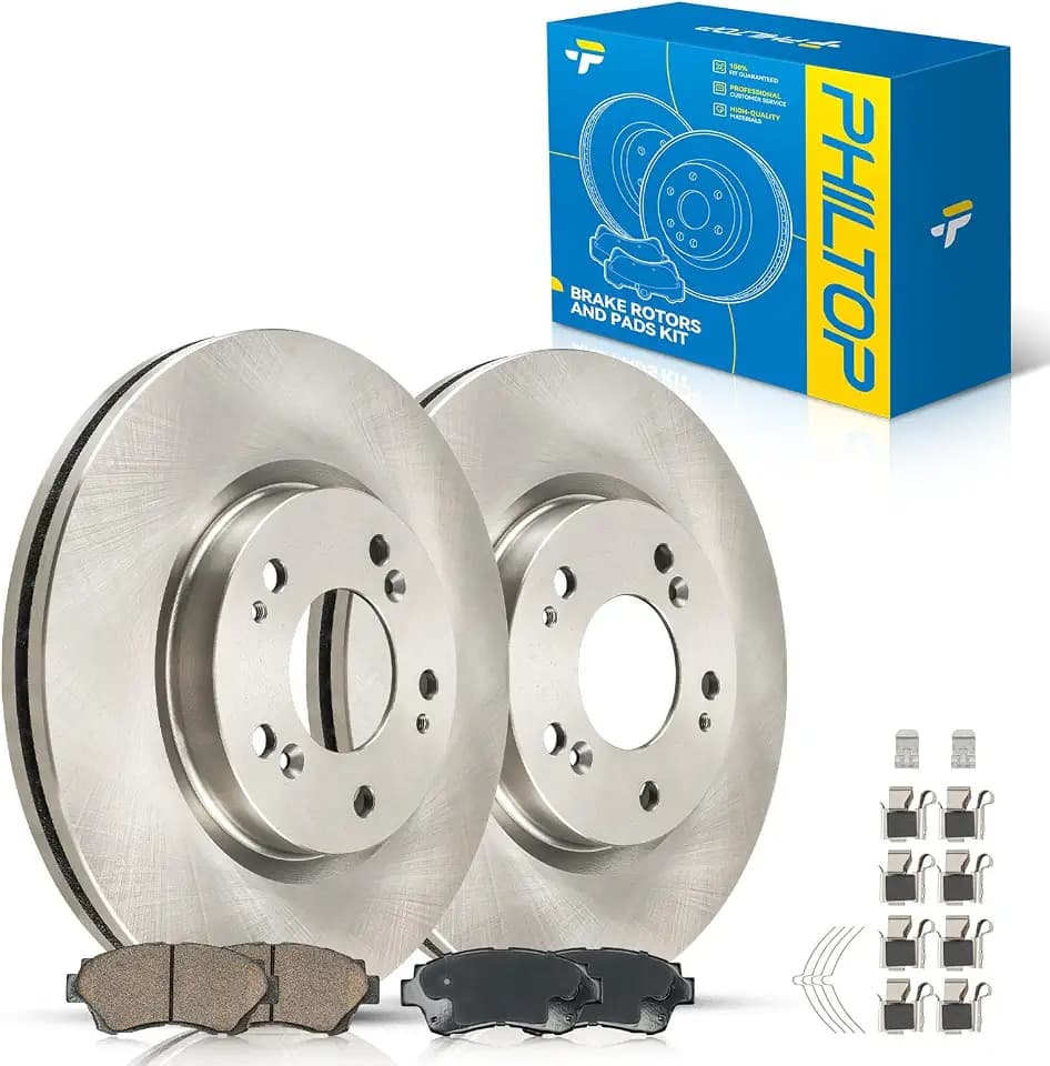 PHILTOP Front Brake Pads and Rotors for Toyota Camry 3.0L 1992-1996