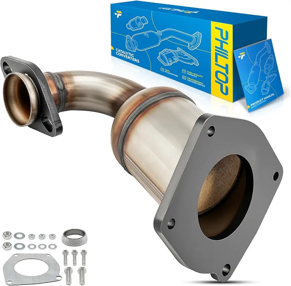 PHILTOP Rear Catalytic Converter Compatible with Kit Chrysler, Dodge 2001 2002 2003 2004 2005 2006 Sebring/Stratus 2.7L Replace# 642692, EC20333, 20333 Direct-Fit Catalyst Convertor (EPA Compliant)