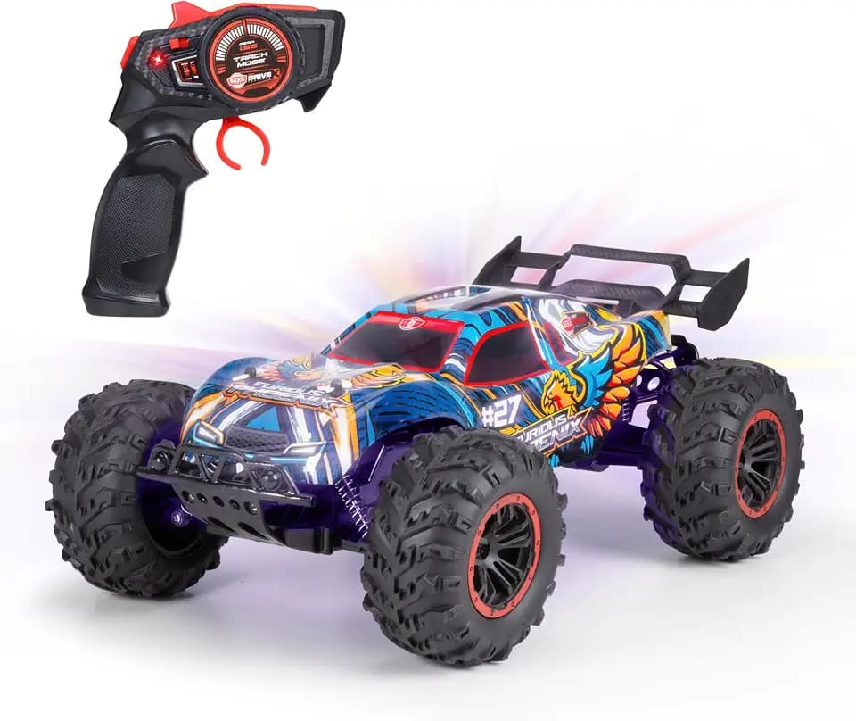 Dickie Toys - RC Auto Furious Phoenix (40 cm) - ferngesteuertes Auto ab 6 Jahre mit Federung & Licht - Remote Control Car für Kinder, 12 km/h, 2,4 GHz Fernbedienung, inkl. Batterien & Akku