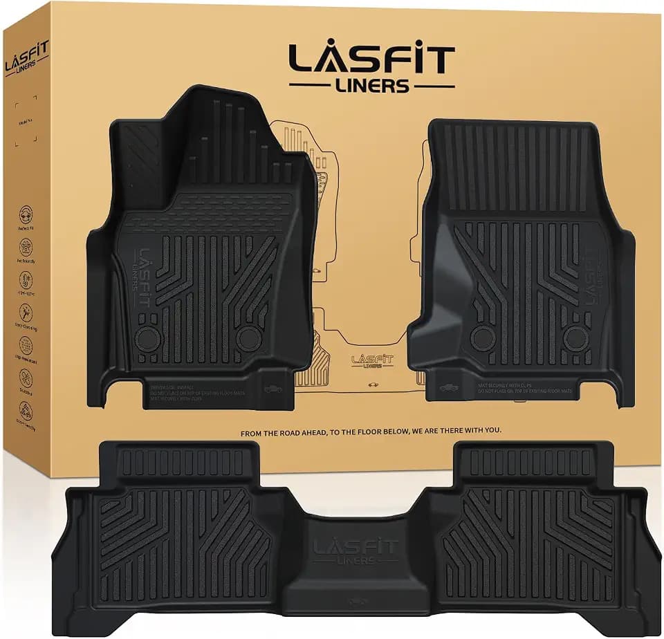 LASFIT Floor Mats for Toyota Tacoma 2024 2025 2026 Double Cab Auto Tran Gas