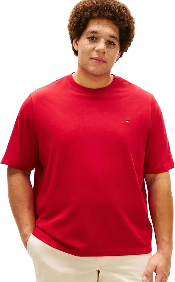 Tommy Hilfiger Herren Bt-ESS Seasonal Reg Solid Tee-b Mw0mw41233 S/S T-Shirt