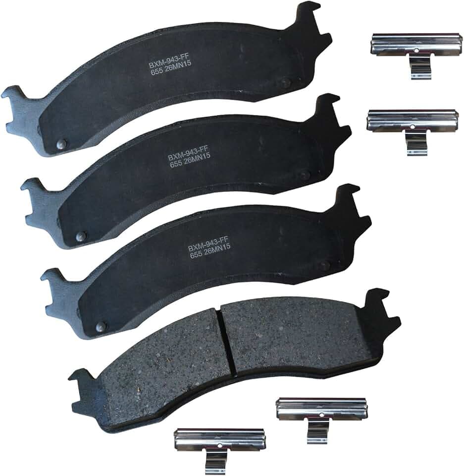 Bendix Premium SBM655 Semi-Metallic Front Brake Pads for Select Models Dodge B2500,B3500,Ram 2500 Van,3500 Ford E-150,E-250,E-250 Econoline,E-350 Club Wagon,Super Duty,E-450 F-250,F-250 HD,F-350,P-350
