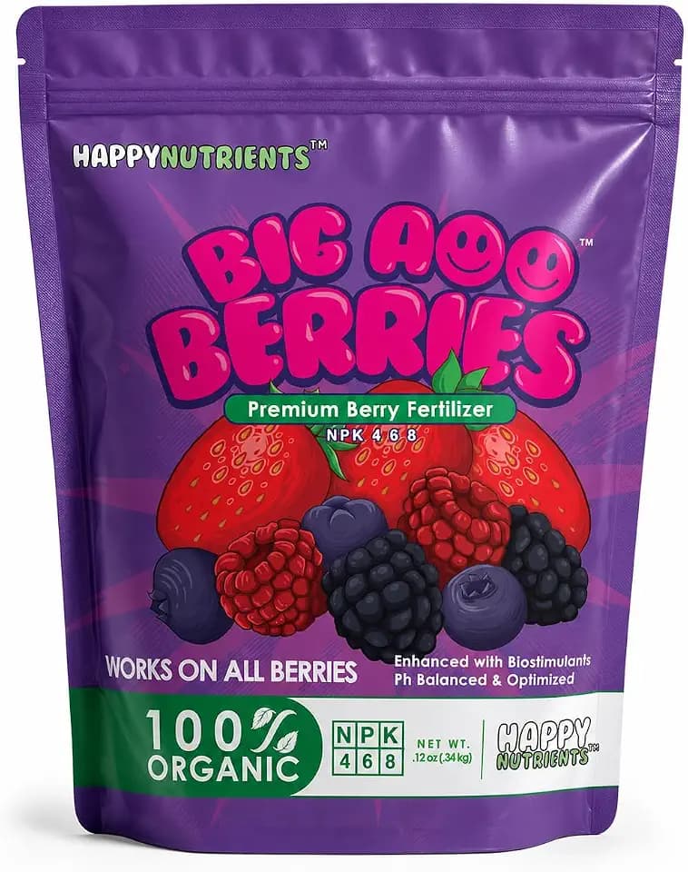 Big A Berries Fertilizer Nutrients – Plant Nutrients for Growth – Organic Nutrients for Indoor and Outdoor Berries – Works on Raspberry, Strawberry, Blueberry - 13.5oz