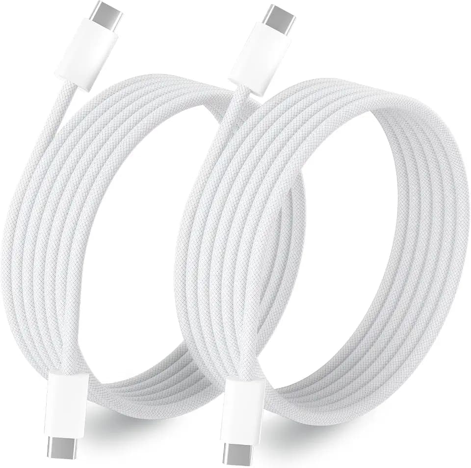 USB C Cable 6FT, 2-Pack Braided USB C Charging Cable