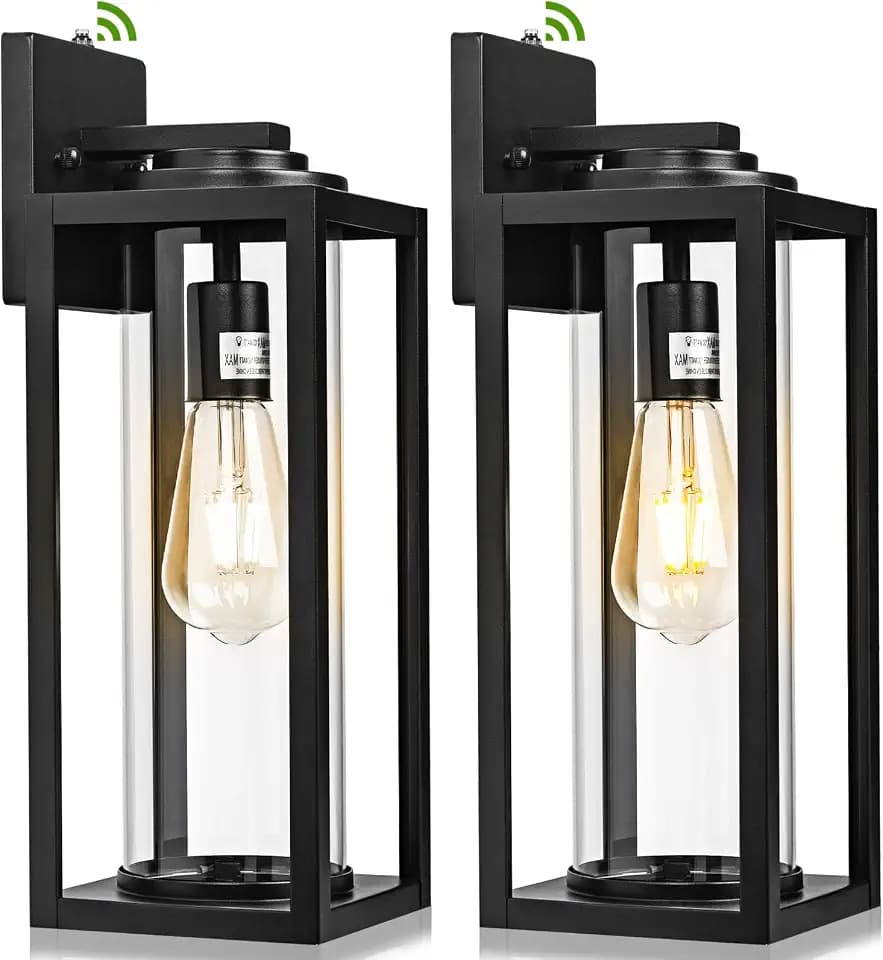 FILIYANO Large Dusk to Dawn Outdoor Wall Lights, 20 Inch, Modern, 2 Pack