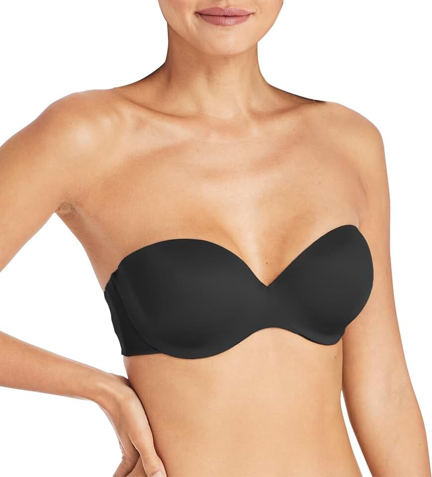 Maidenform Women's Strapless Bra, Custom Lift Underwire Bras for Women, Convertible Straps, Supportive
