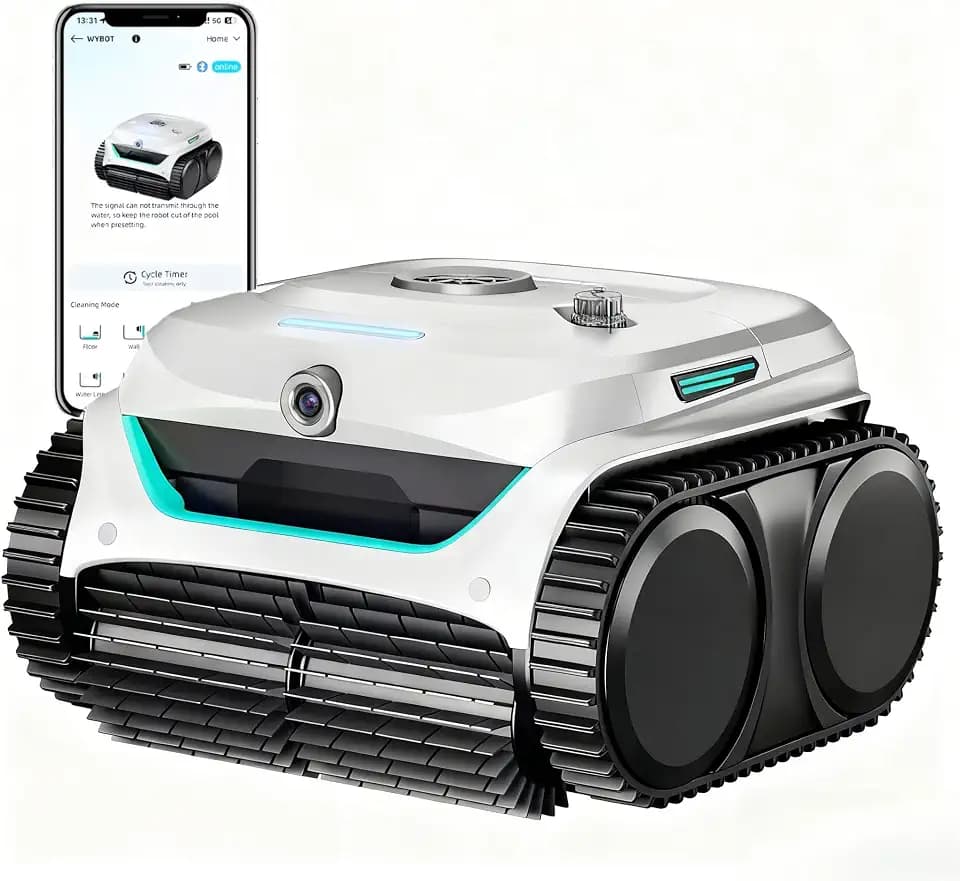 WYBOT C2 Vision Poolroboter mit AI Kamera und Akku 180min, 200m²