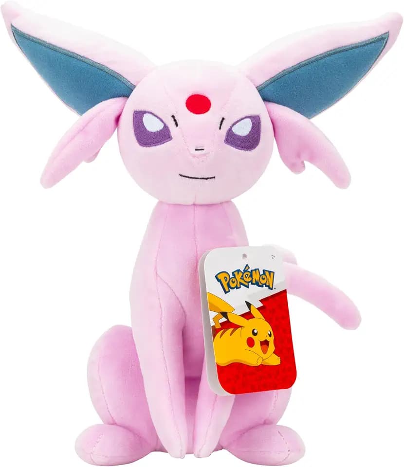 Pokémon Espeon Plush - 20 cm (8 in) Blue/Purple Stuffed Animal Collectible Toy for Kids 2+