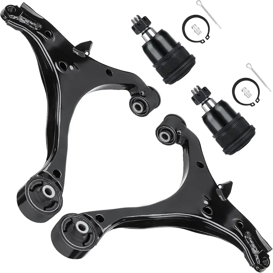 4PCS Front Lower Control Arm & Ball Joint for Honda Civic 01-05 Sedan Coupe, Acura EL 2001-2005 all models, Suspension Kit K640287 K640288 K90332