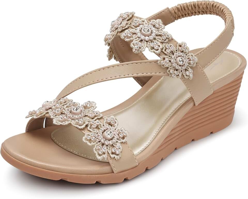 SHIBEVER Womens Wedge Sandals: Well-Cushioned and Support for Comfortable