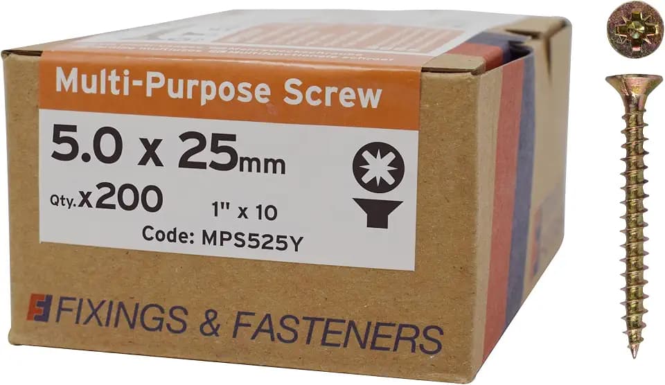 Bargainscrews Kartonschrauben, 5,0 x 25 mm, 200 Stück