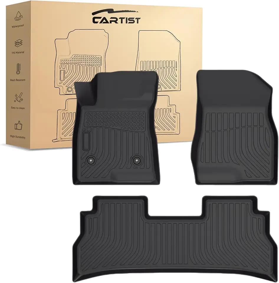 Floor Mats for Chevrolet/Chevy Trax LS/1RS/LT/2RS/ACTIV & Buick Envista 2024 2025 2026 All Weather Floor Mats for Trax Accessories Heavy Duty TPE Carpet Protection