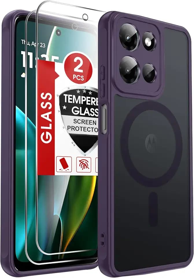 LeYi for Moto G-Play-2026 Case: Magnet Fit with 2 Pcs Screen Protector