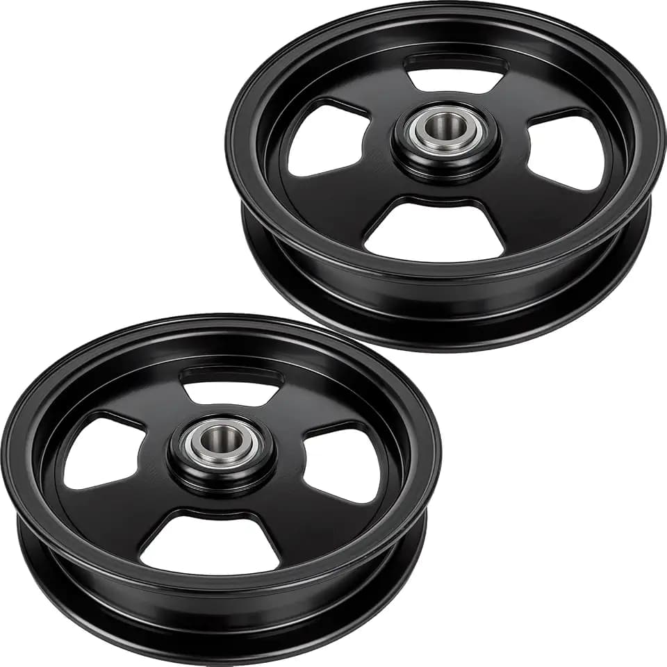 602821 280-812 Idler Pulley for 60 Inch Mower Deck Compatible with H-ustler Diesel Z, ATZ, Super Z, X-ONE Series, 2 Pack