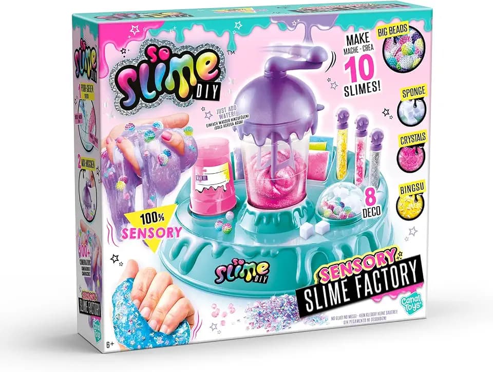 C Toys - So Slime ASMR Schleimfabrik für Kinder 6 Jahre + – Handarbeit – Geschenkidee zum Herstellen von Schleim mit verschiedenen Texturen ASMR – SSC 208