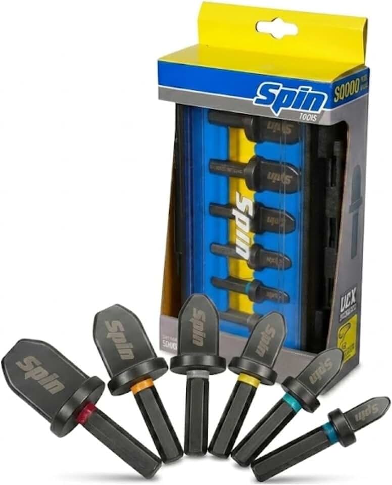 SPIN S6000 6-Piece Drill Bit Swaging Tool Set 1/4, 3/8, 1/2, 5/8, 3/4, 7/8-Inch