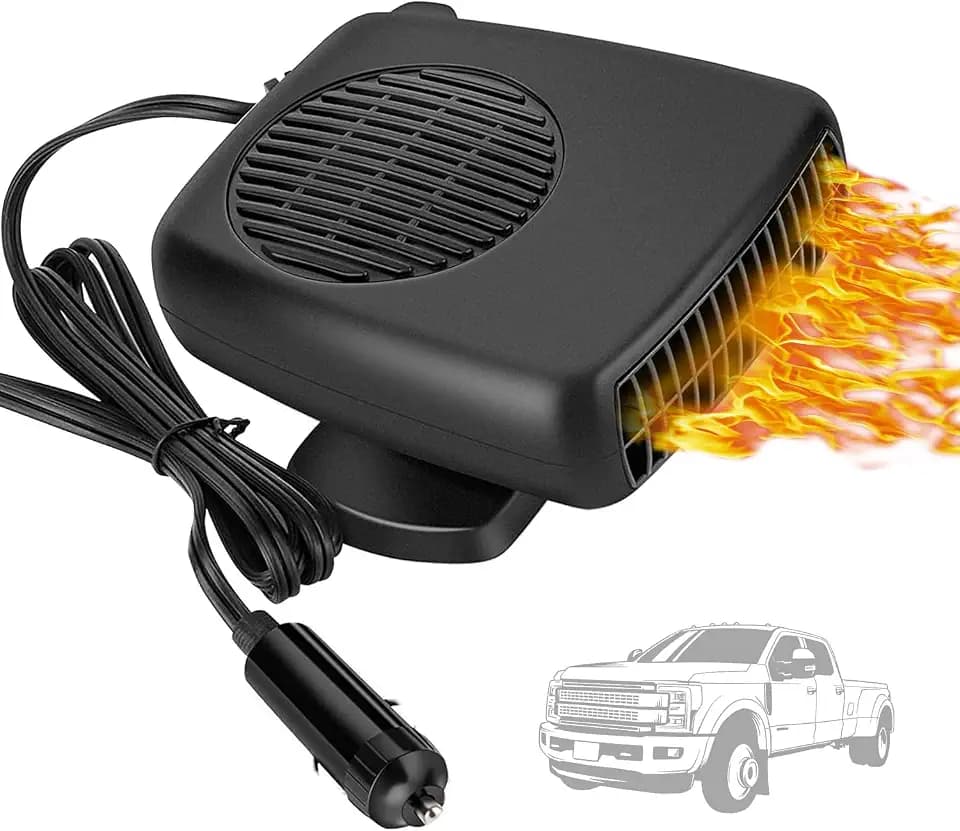 Showvigor Auto Heizung 12V Heizlüfter mit Überhitzungsschutz - Sicherer und Leiser Autoheizer, Stecker für Zigarettenanzünder zum Schnellen Aufheizen und Entfrosten der Windschutzscheibe