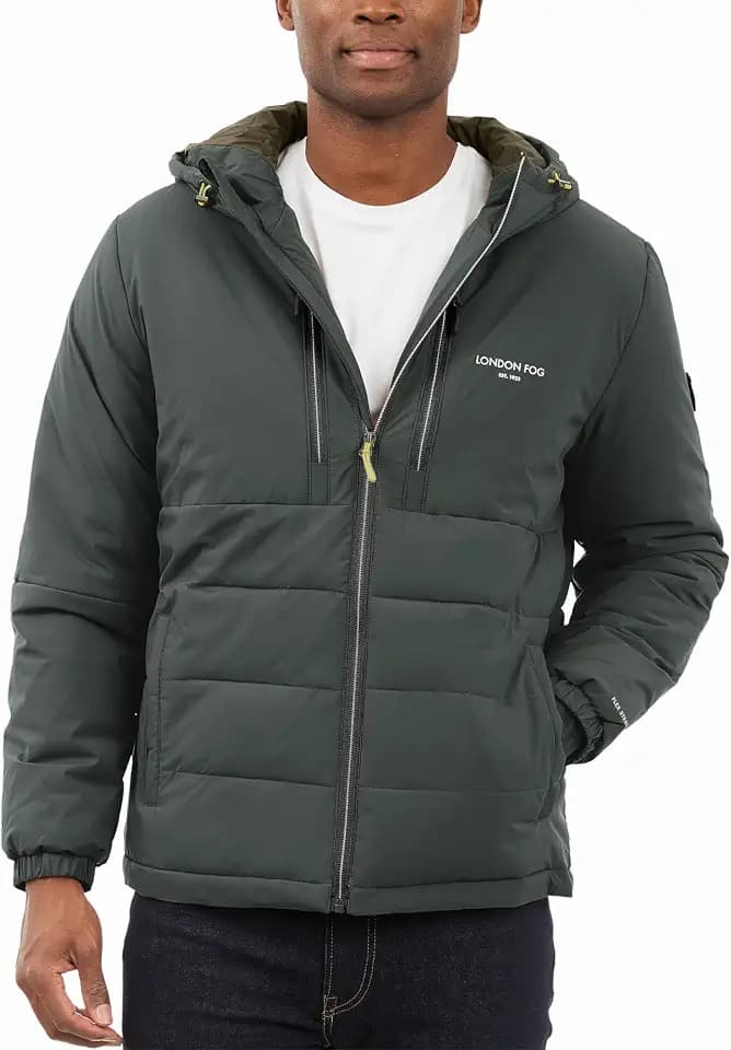 London Fog Men's Hooded Puffer