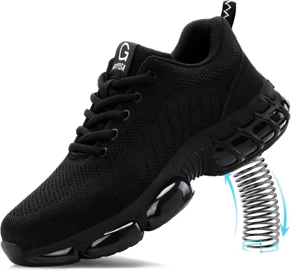 Steel Toe Shoes for Men Lightweight Work Shoes Safety Sneakers