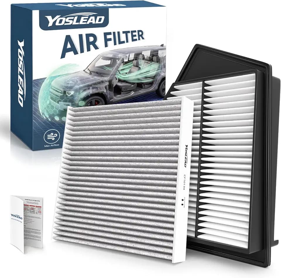 Cabin and Engine Air Filter Kit for 2013-2017 Honda Accord 2.4L