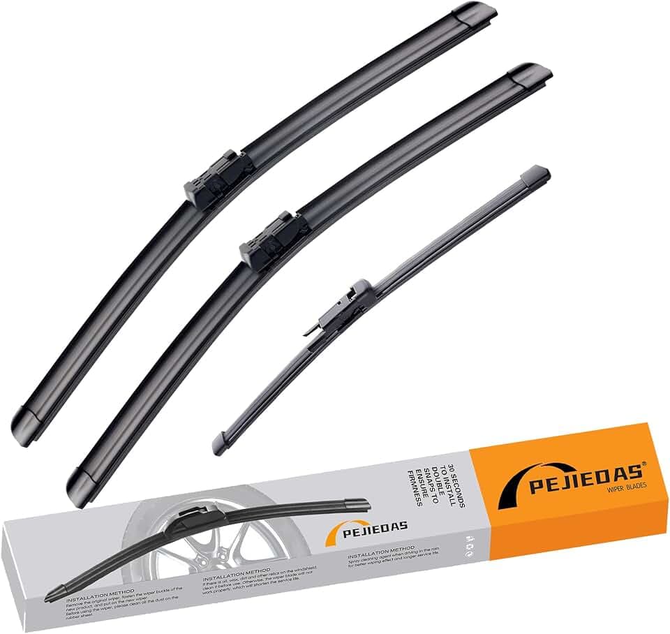 3X OEM Front Rear Wiper Blades for the 2018–2023 Range Rover Velar