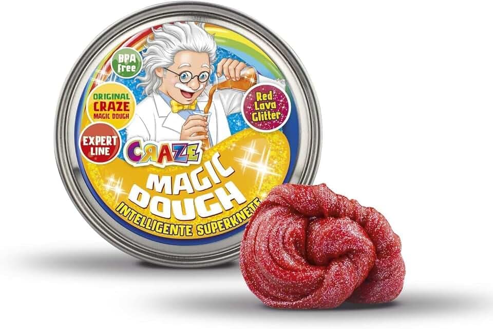 Craze MAGIC DOUGH Experte Professor Modelliermasse Slime Kinder 2 Jahre 70 g Smart Paste 6 Spezialeffekte zufällige Lieferung 35245, Centre