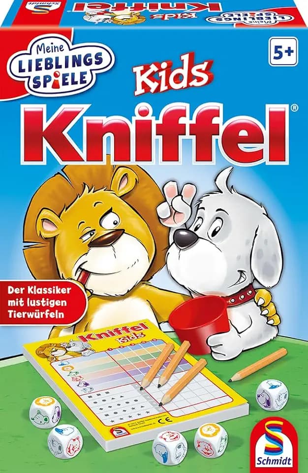 Schmidt 40535 Kniffel Kids Kinderspiel, ab 5 Jahren