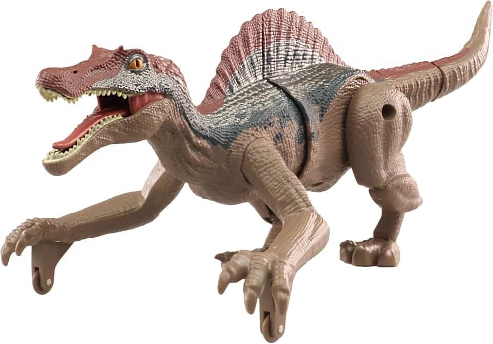 Amewi 40011 Spinosaurus RC Dinosaurier 21cm RTR, Grün-braun