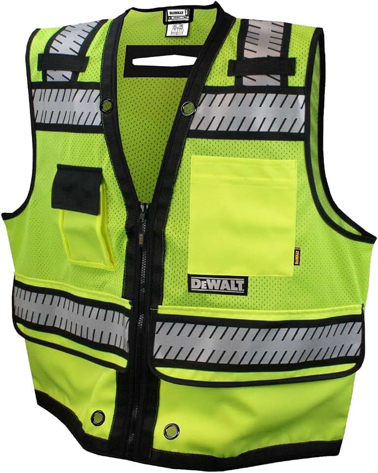 DEWALT DSV521 Class 2 Heavy Duty Surveyor Vest, XL