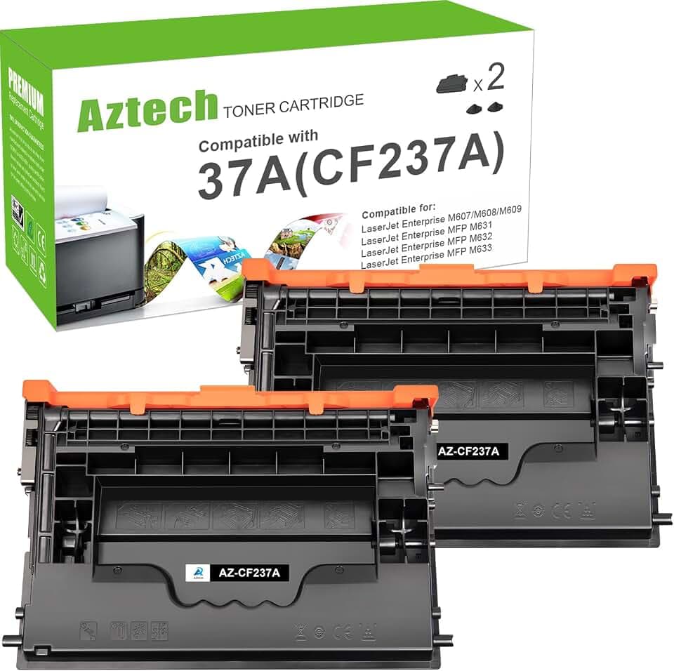 CF237A 37A Black Toner Cartridge Replacement for HP M607 M608 CF237X 37X