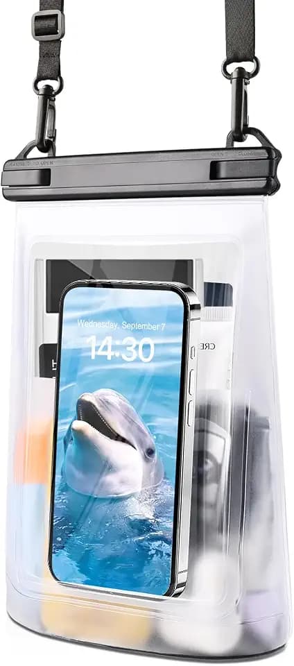 Waterproof Phone Pouch Large Capacity, Floating Dry Bag for 6.9" Phones