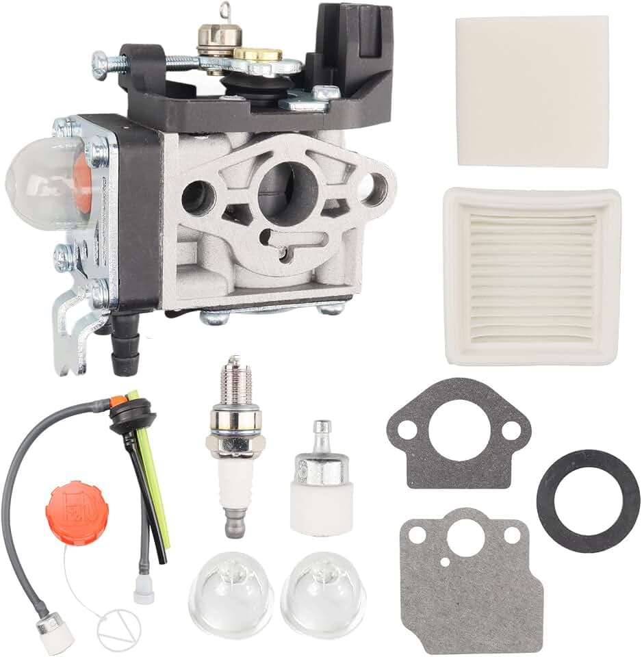 SRM-2620 Carburetor Kit for Echo SRM2620 SRM2620T SRM2620U String Trimmer, for Shindaiwa M262 C262 T262 T262X LE262 AH262 AHS262 OE# A021004601 A021004600