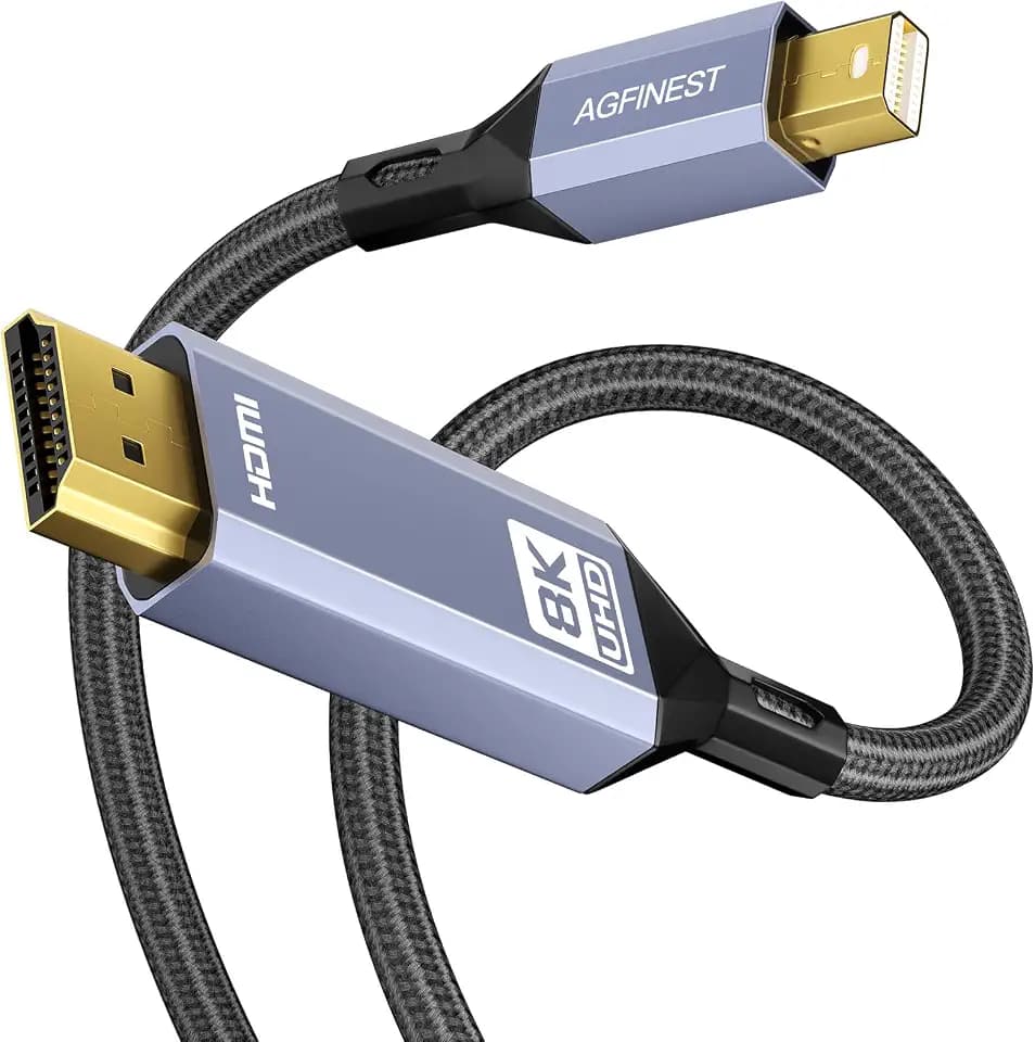 4K@120Hz Mini DisplayPort to HDMI Cable 3ft Mini DP1.4 to HDMI