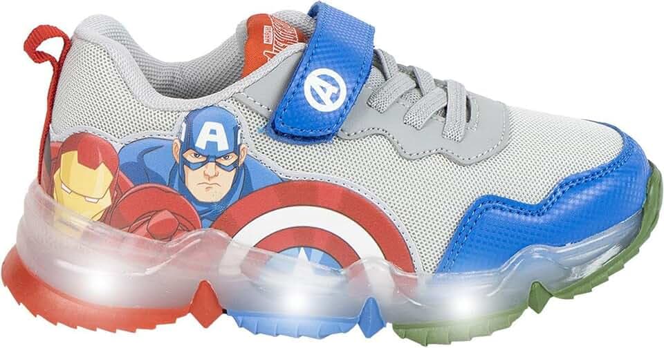 CERDÁ LIFE'S LITTLE MOMENTS Unisex Kinder Avengers-kindersneaker mit Interaktiven Led-lichtern Avengers TPR-sohleSneaker