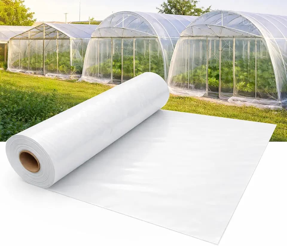 6 Mil Greenhouse Plastic Sheeting, 13x100FT Clear Greenhouse Cover